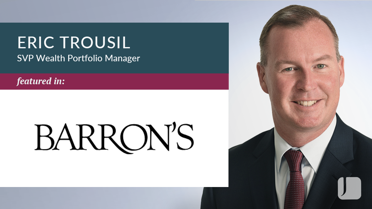 Eric Trousil's headshot, next to Barron's logo